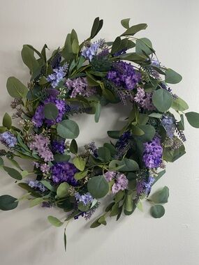 Lavender & Eucalyptus Artificial Wreath